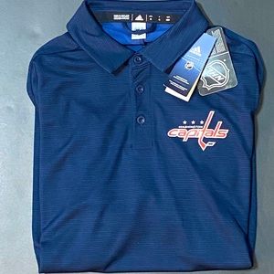 BRAND NEW Washington Capitals NHL Adidas Collard shirt 🏒
